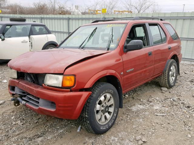 4S6CM58WXX4401438 - 1999 HONDA PASSPORT E 红色 照片 2