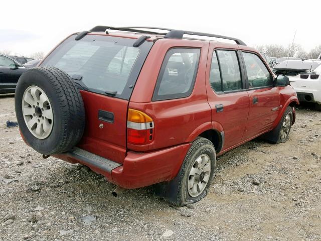 4S6CM58WXX4401438 - 1999 HONDA PASSPORT E 红色 照片 4