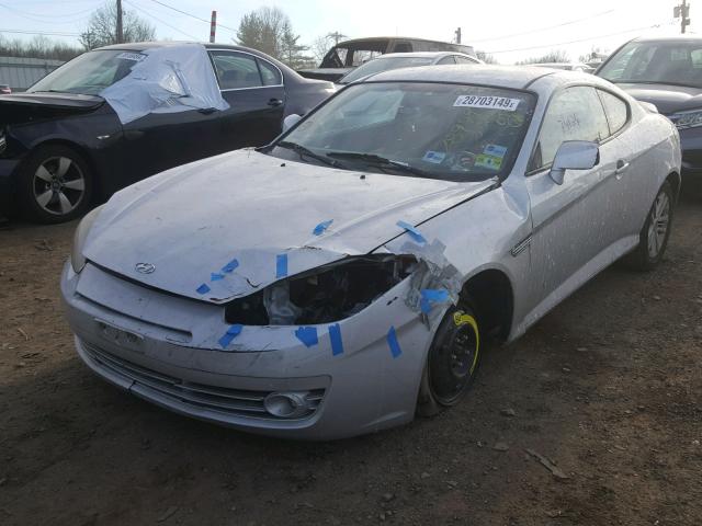 KMHHM66D77U258647 - 2007 HYUNDAI TIBURON GS SILVER photo 2