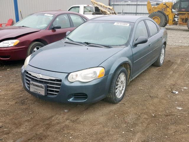 1C3EL56RX5N533844 - 2005 CHRYSLER SEBRING TO TURQUOISE photo 2