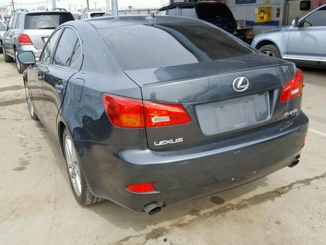 JTHBK262172048174 - 2007 LEXUS IS 250 GRAY photo 3