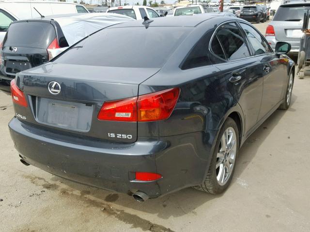 JTHBK262172048174 - 2007 LEXUS IS 250 GRAY photo 4