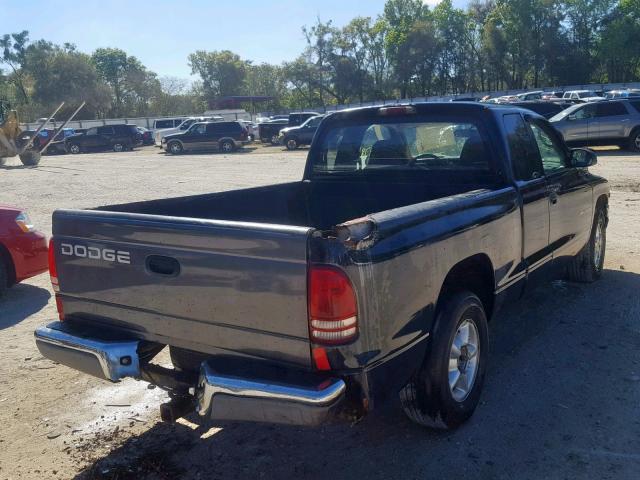 1B7GL22N6YS553858 - 2000 DODGE DAKOTA BLACK photo 4