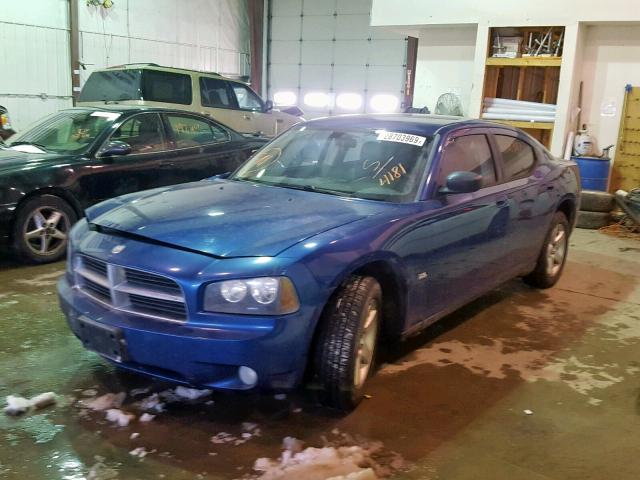 2B3KA33V29H554181 - 2009 DODGE CHARGER SX BLUE photo 2