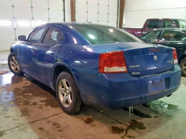 2B3KA33V29H554181 - 2009 DODGE CHARGER SX BLUE photo 3