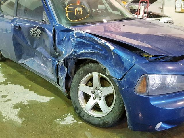 2B3KA33V29H554181 - 2009 DODGE CHARGER SX BLUE photo 9