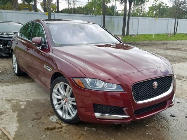 SAJBE4BV3HCY30400 - 2017 JAGUAR XF PRESTIG BURGUNDY photo 1