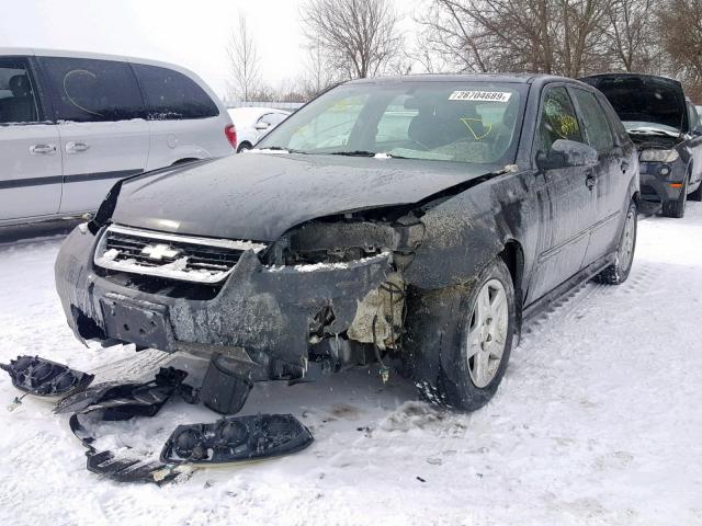 1G1ZT63856F103352 - 2006 CHEVROLET MALIBU MAX BLACK photo 2