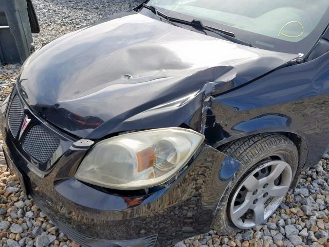 1G2AS18HX97195760 - 2009 PONTIAC G5 BLACK photo 9