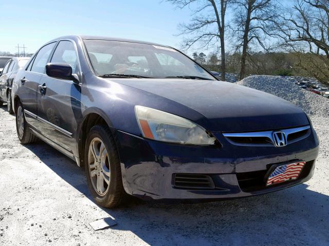 1HGCM563X6A034452 - 2006 HONDA ACCORD SE BLUE photo 1