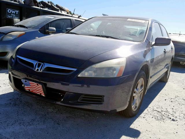 1HGCM563X6A034452 - 2006 HONDA ACCORD SE BLUE photo 2