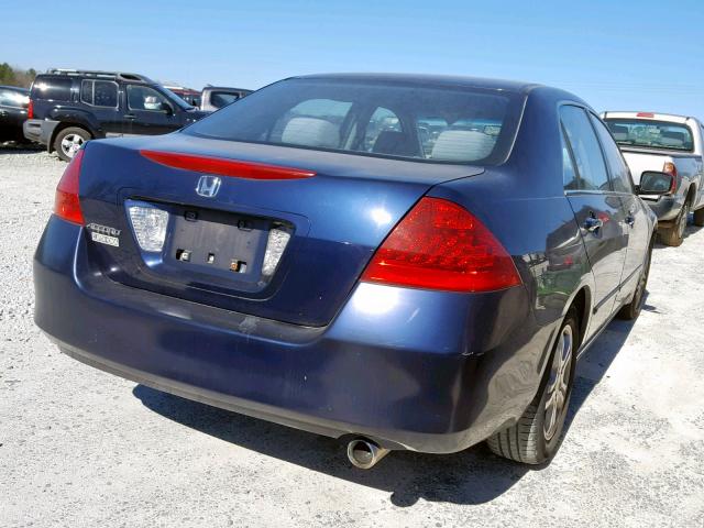 1HGCM563X6A034452 - 2006 HONDA ACCORD SE BLUE photo 4