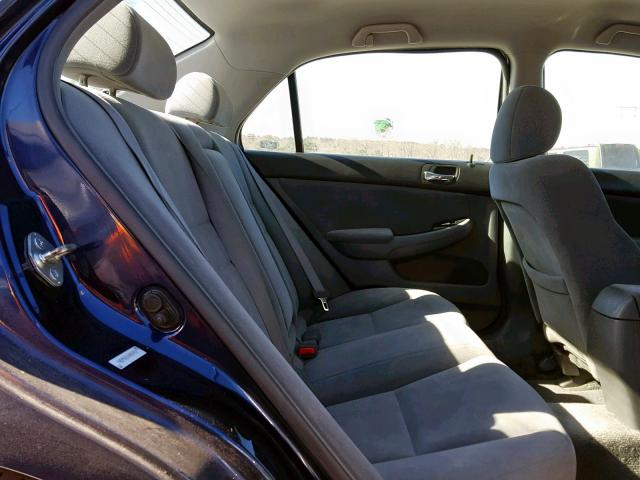 1HGCM563X6A034452 - 2006 HONDA ACCORD SE BLUE photo 6