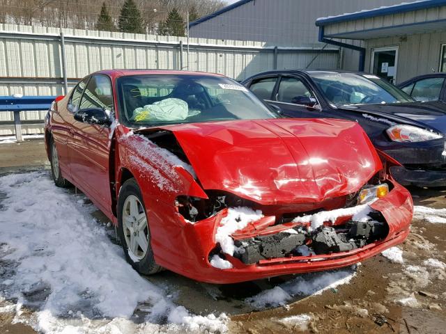 2G1WX12K249301173 - 2004 CHEVROLET MONTE CARL RED photo 1