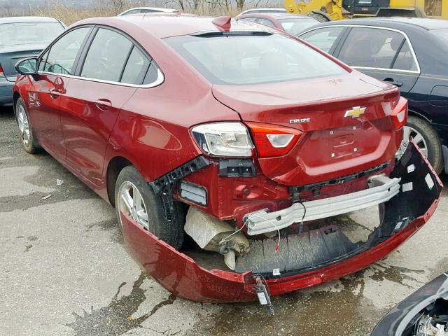 1G1BE5SM0J7217833 - 2018 CHEVROLET CRUZE LT RED photo 3