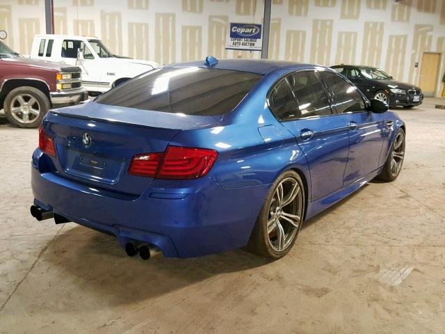 WBSFV9C52DD095790 - 2013 BMW M5 BLUE photo 4