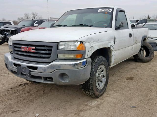 1GTEK14V76Z265515 - 2006 GMC NEW SIERRA WHITE photo 2