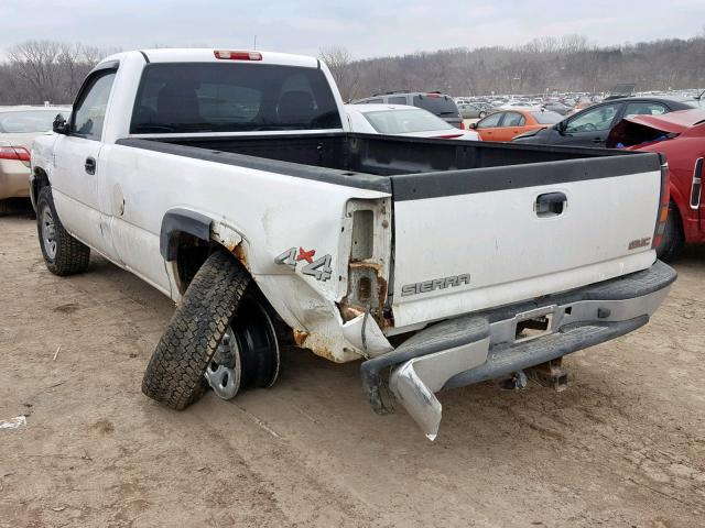 1GTEK14V76Z265515 - 2006 GMC NEW SIERRA WHITE photo 3