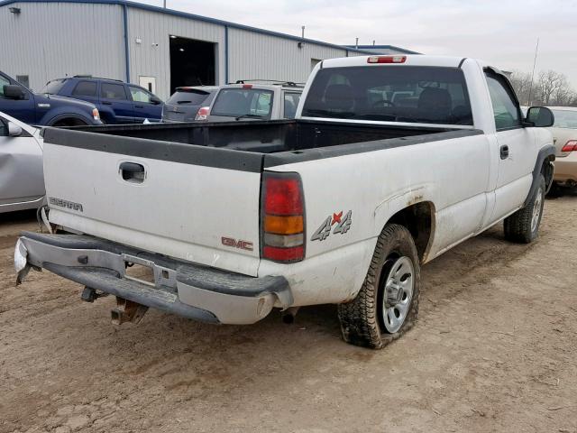 1GTEK14V76Z265515 - 2006 GMC NEW SIERRA WHITE photo 4