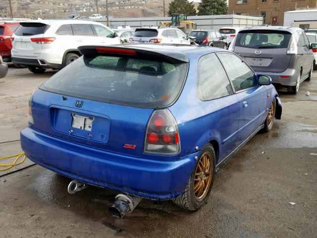 2HGEJ634XVH102771 - 1997 HONDA CIVIC DX BLUE photo 4