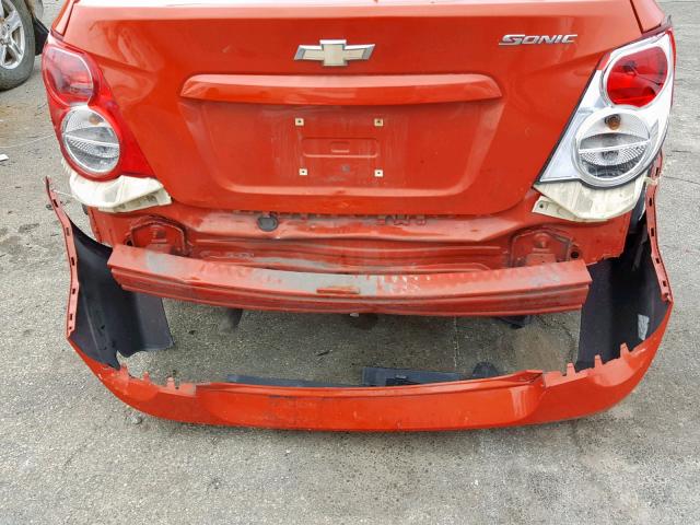 1G1JA5SH3C4156847 - 2012 CHEVROLET SONIC LS 橙色 照片 10