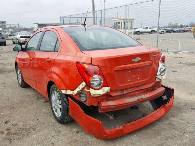1G1JA5SH3C4156847 - 2012 CHEVROLET SONIC LS 橙色 照片 3