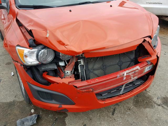 1G1JA5SH3C4156847 - 2012 CHEVROLET SONIC LS 橙色 照片 9