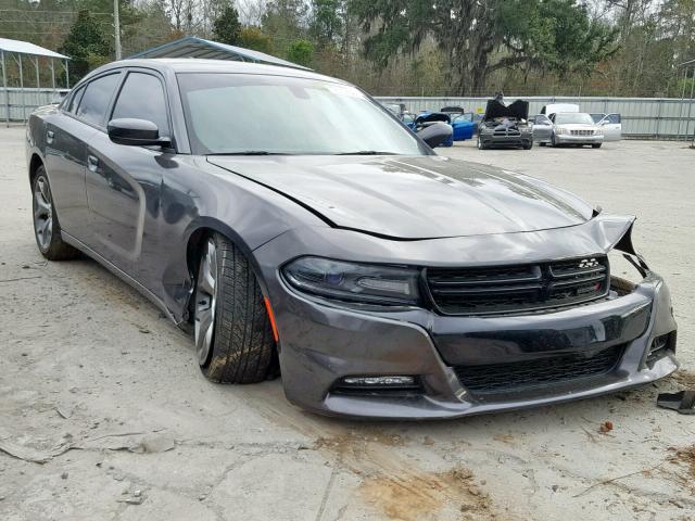 2C3CDXHGXGH139915 - 2016 DODGE CHARGER SX GRAY photo 1