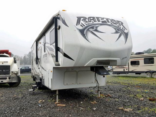 4YDF29729DR801038 - 2013 KEYSTONE RAPTOR WHITE photo 1