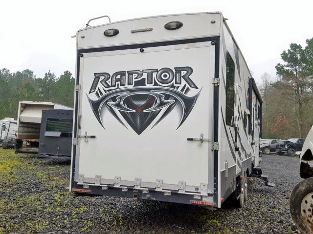 4YDF29729DR801038 - 2013 KEYSTONE RAPTOR WHITE photo 4