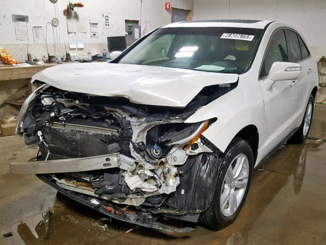 5J8TB4H52FL017406 - 2015 ACURA RDX TECHNO WHITE photo 2