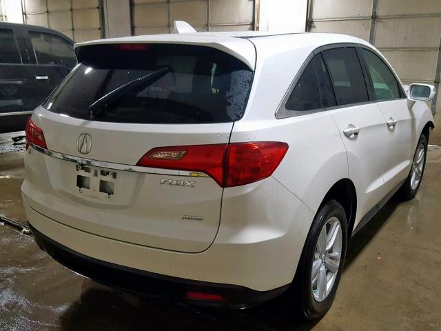 5J8TB4H52FL017406 - 2015 ACURA RDX TECHNO WHITE photo 4