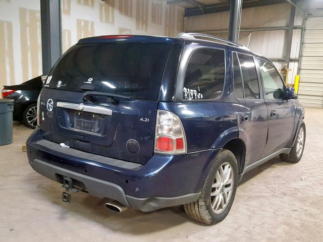 5S3ET13S282801913 - 2008 SAAB 9-7X 4.2I BLUE photo 4