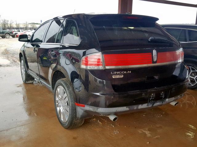 2LMDU68C18BJ05454 - 2008 LINCOLN MKX BLACK photo 3