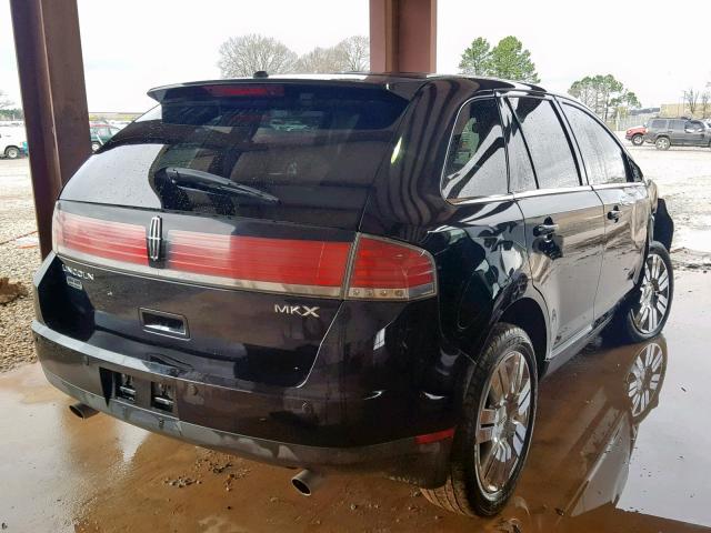 2LMDU68C18BJ05454 - 2008 LINCOLN MKX BLACK photo 4