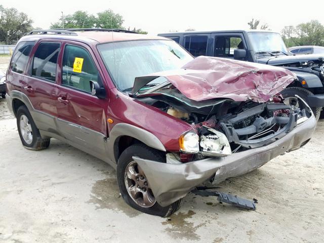 4F2YZ04124KM29310 - 2004 MAZDA TRIBUTE LX MAROON photo 1