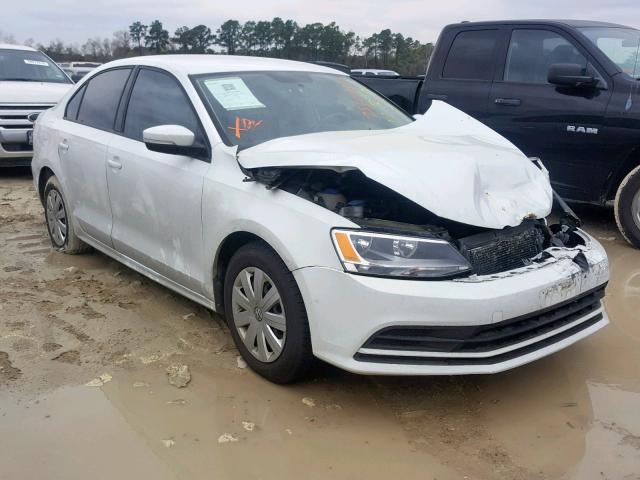 3VW2K7AJ6FM204498 - 2015 VOLKSWAGEN JETTA BASE WHITE photo 1