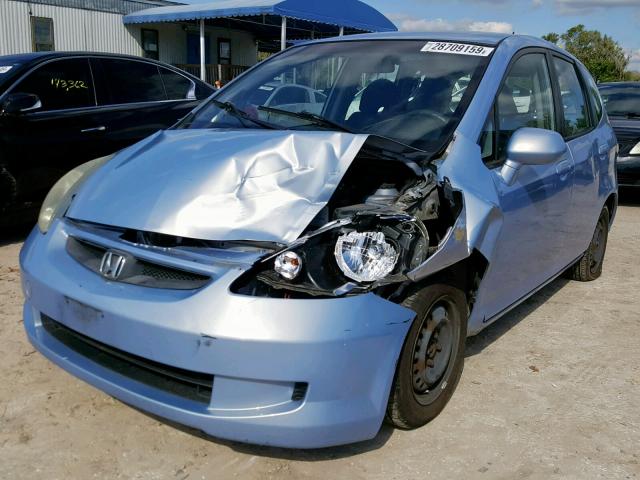 JHMGD38438S033911 - 2008 HONDA FIT BLUE photo 2