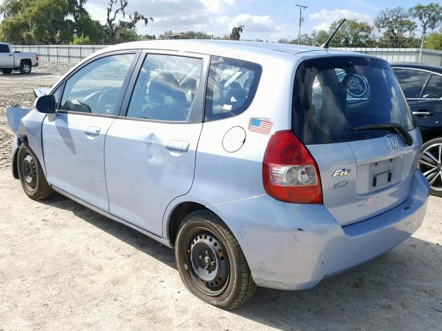 JHMGD38438S033911 - 2008 HONDA FIT BLUE photo 3