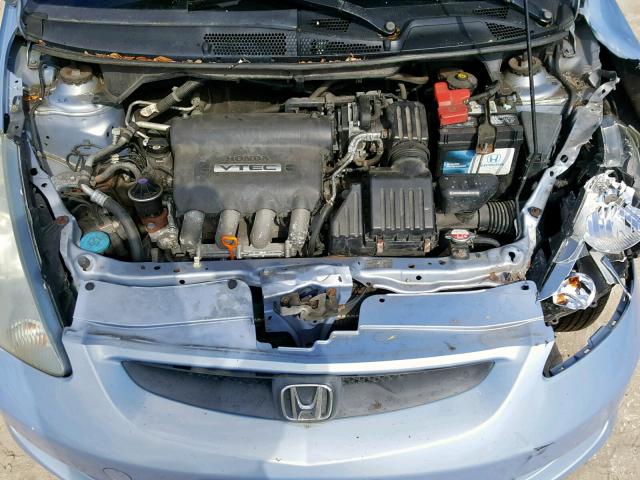 JHMGD38438S033911 - 2008 HONDA FIT BLUE photo 7