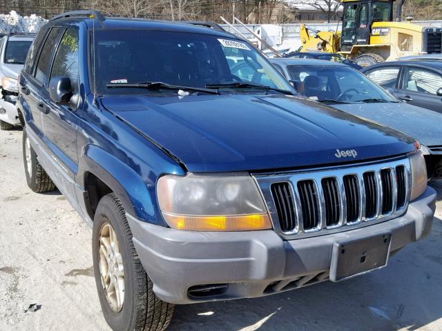 1J4GW48S82C270101 - 2002 JEEP GRAND CHER BLUE photo 1