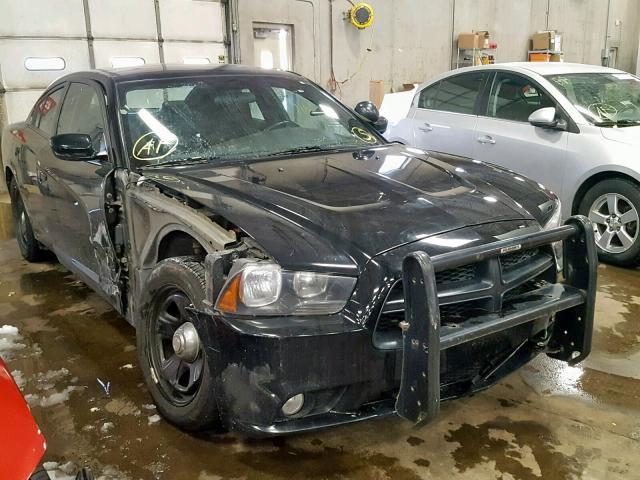 2C3CDXAT6CH260765 - 2012 DODGE CHARGER PO BLACK photo 1