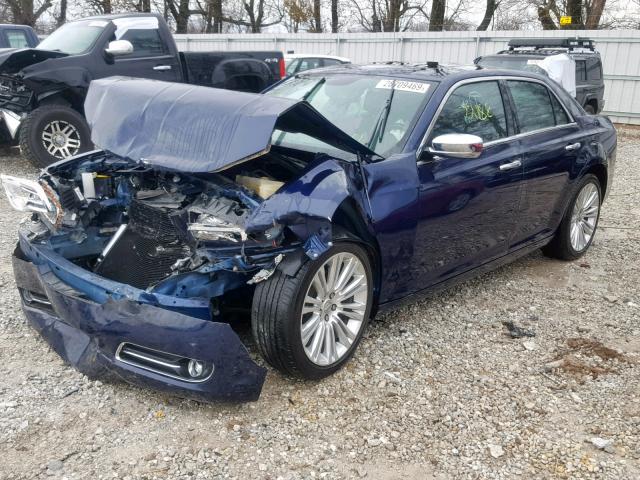 2C3CCAEGXEH346855 - 2014 CHRYSLER 300C BLUE photo 2