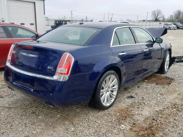 2C3CCAEGXEH346855 - 2014 CHRYSLER 300C BLUE photo 4