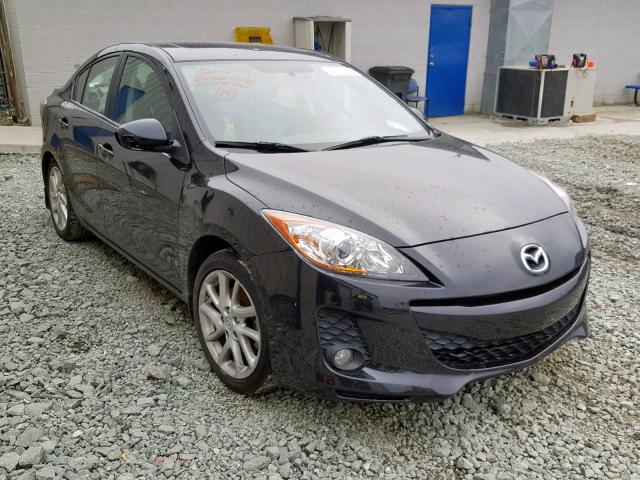 JM1BL1W55C1691761 - 2012 MAZDA 3 S BLACK photo 1