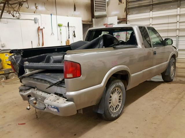 1GTDT19W718216999 - 2001 GMC SONOMA BROWN photo 4