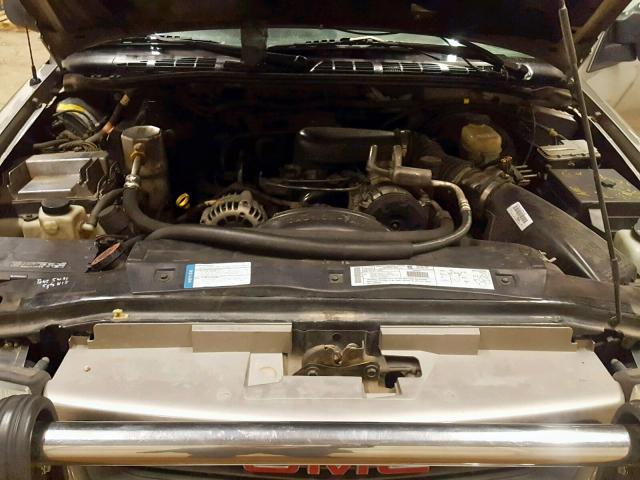 1GTDT19W718216999 - 2001 GMC SONOMA BROWN photo 7