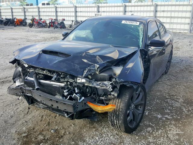 2C3CDXHG1JH313135 - 2018 DODGE CHARGER SX BLACK photo 2