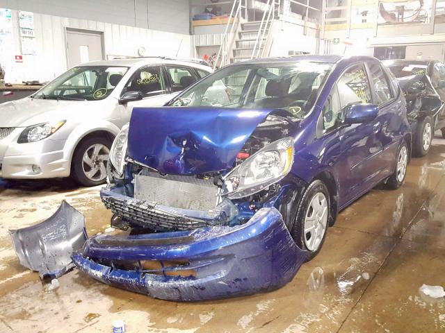 JHMGE8H38CC033696 - 2012 HONDA FIT BLUE photo 2