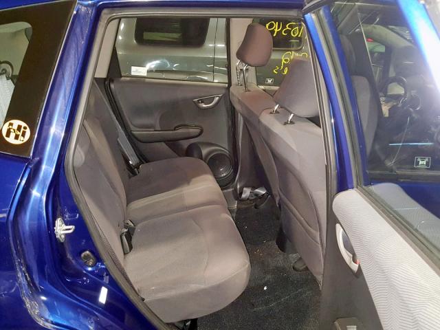 JHMGE8H38CC033696 - 2012 HONDA FIT BLUE photo 6